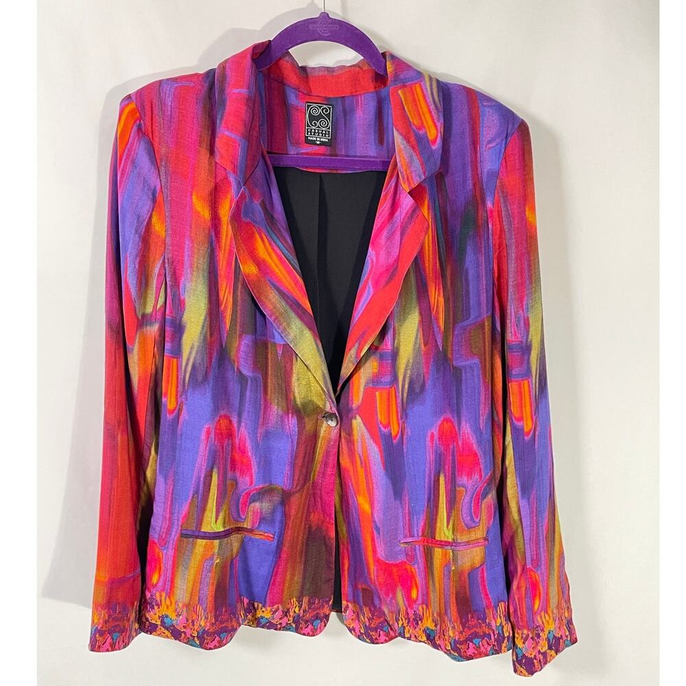 Casual Studio Vibrant Blazer - Women's Size M - Just Stunning!